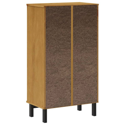 Skoställ Trä Skoskåp FLAM 59,5x35x107 cm massiv furu