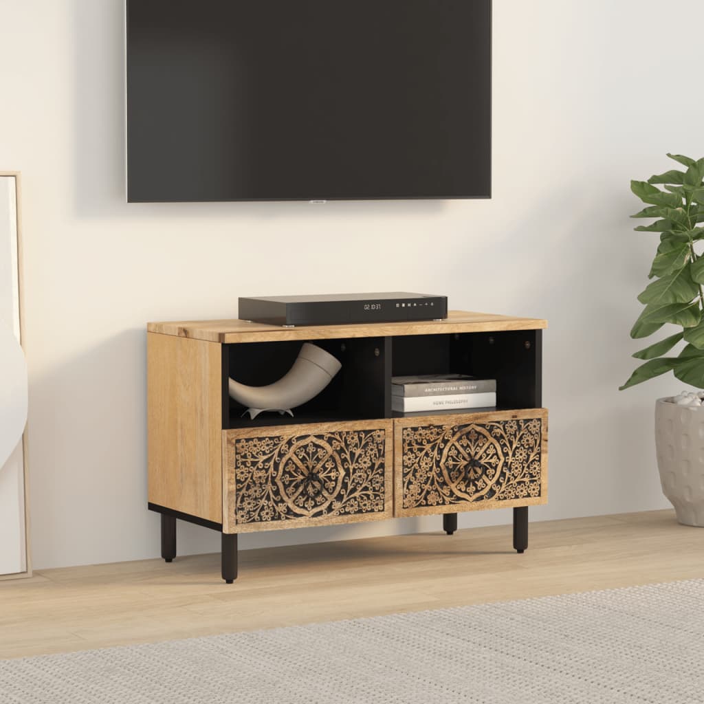 TV-Möbel Trä TV-Bänk 70x33x46 cm massivt mangoträ