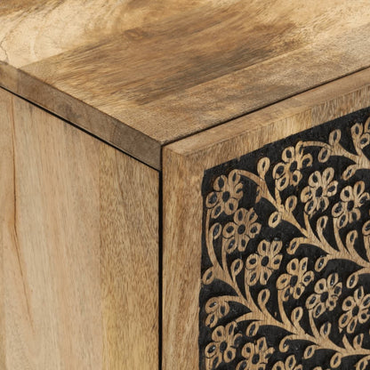 Skåp Trä 60x33x75 cm massivt mangoträ