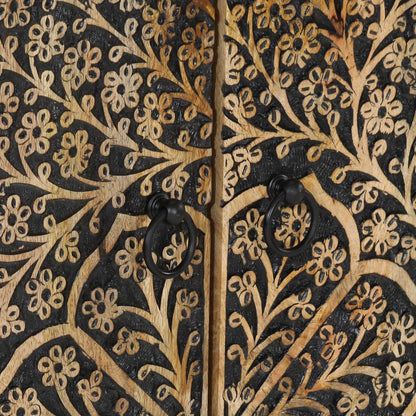 Skåp Trä 60x33x75 cm massivt mangoträ