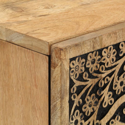 Skåp Trä 40x33x110 cm massivt mangoträ