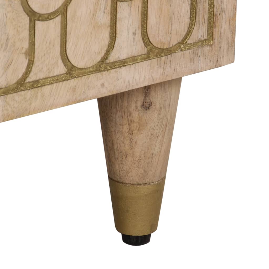 Skåp Trä 60x33x75 cm massivt mangoträ