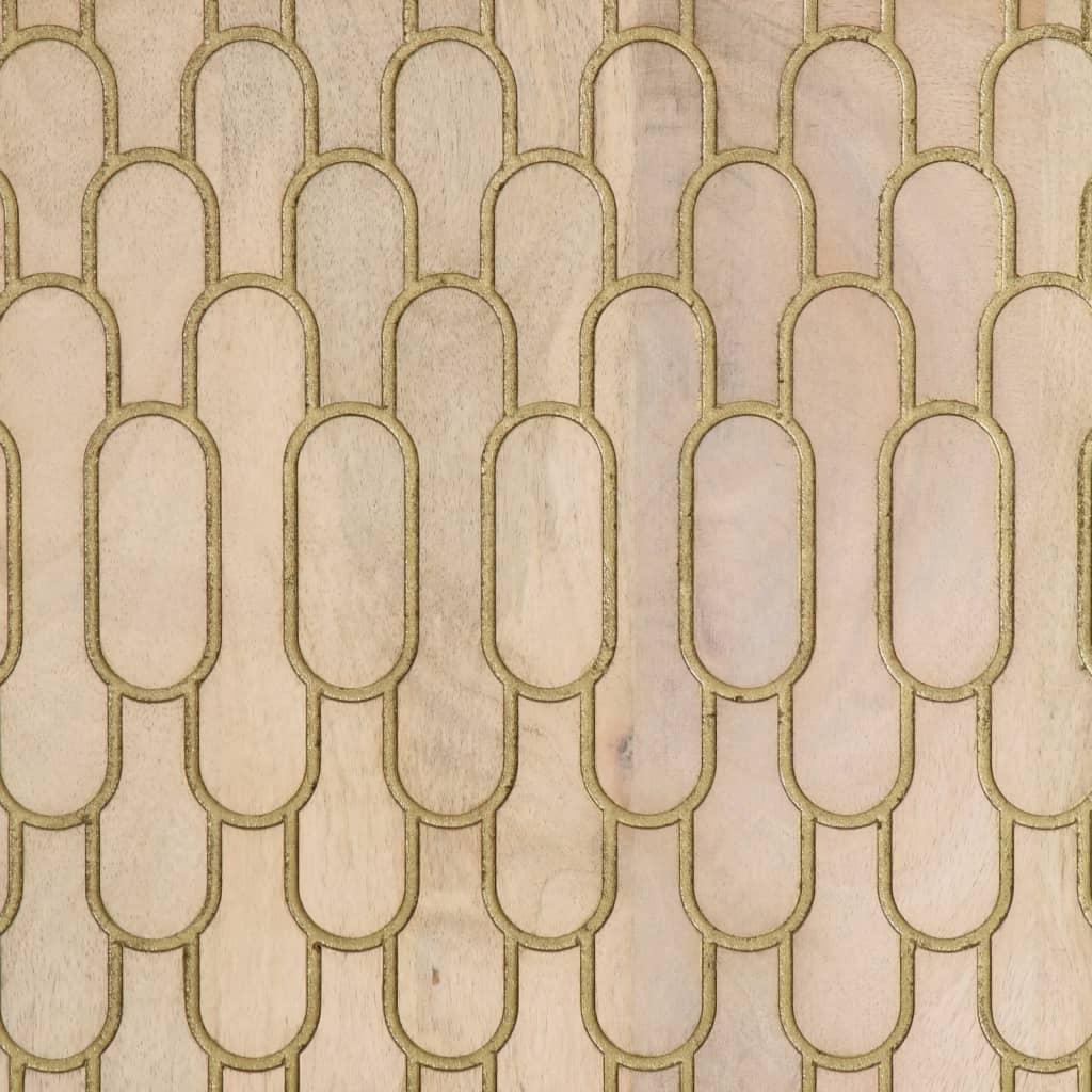 Skåp Trä 60x33x75 cm massivt mangoträ