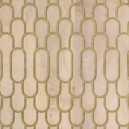 Skåp Trä 60x33x75 cm massivt mangoträ