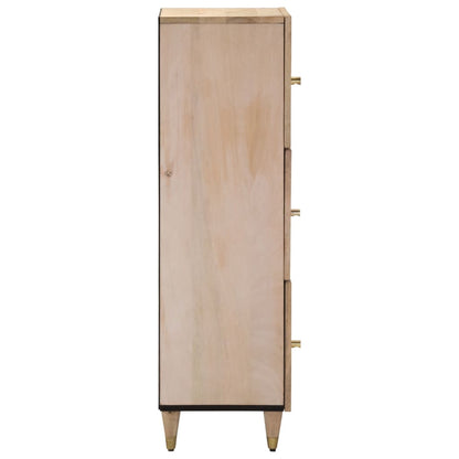 Skåp Trä 40x33x110 cm massivt mangoträ