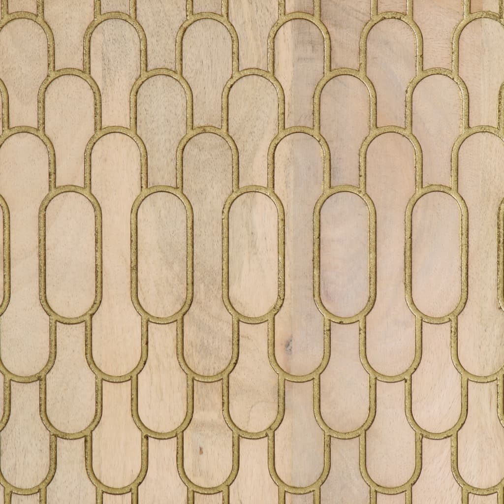 Skåp Trä 40x33x110 cm massivt mangoträ