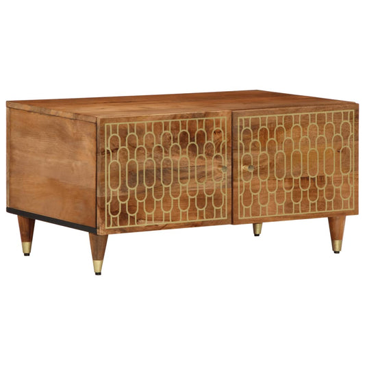 Soffbord Trä 80x50x40 cm massivt mangoträ