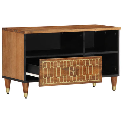 TV-Möbel Trä TV-Bänk 80x33x46 cm massivt mangoträ