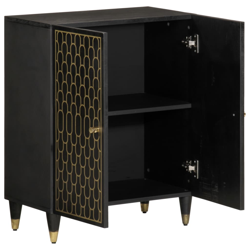 Skåp Trä 60x33x75 cm massivt mangoträ