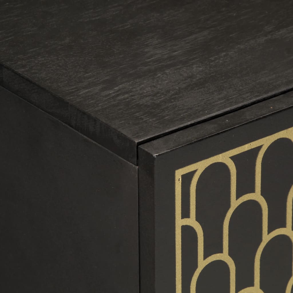 Skåp Trä 60x33x75 cm massivt mangoträ