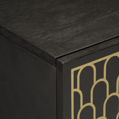 Skåp Trä 60x33x75 cm massivt mangoträ