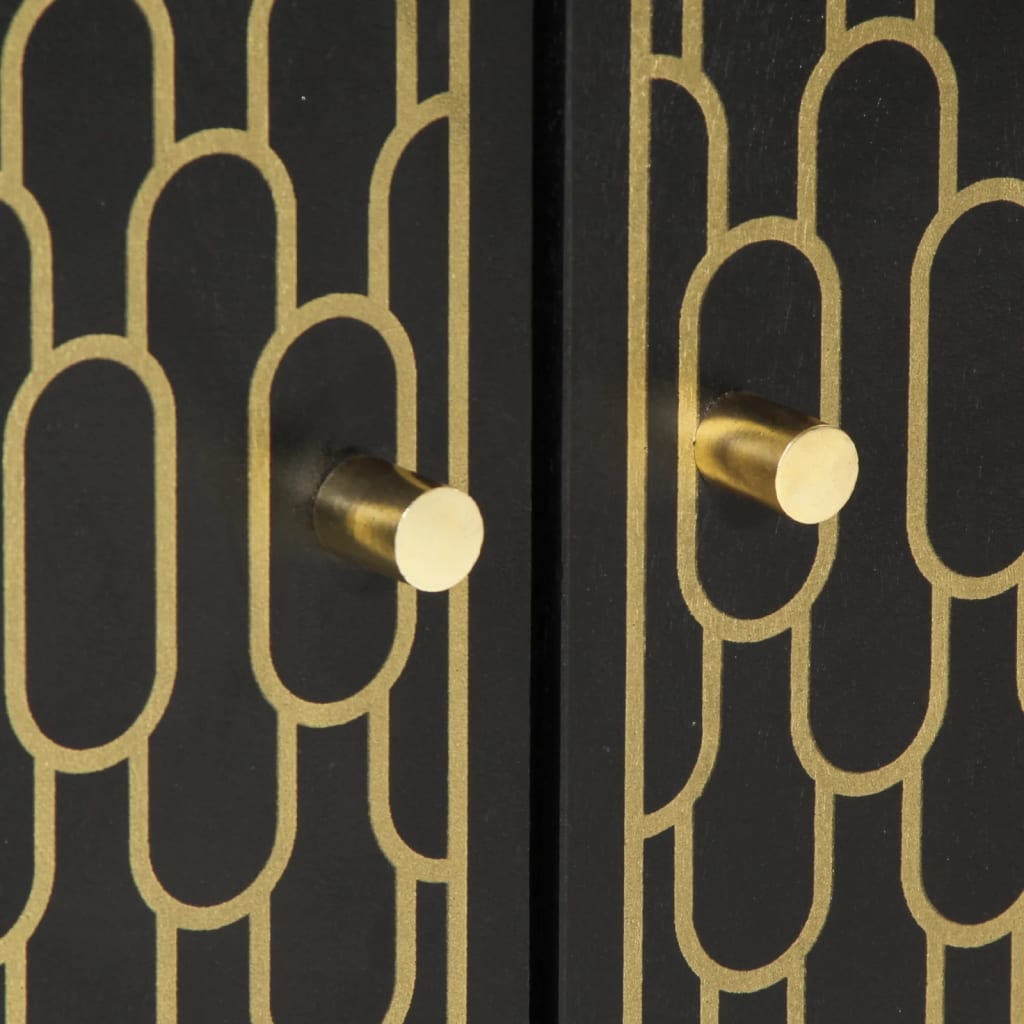 Skåp Trä 60x33x75 cm massivt mangoträ