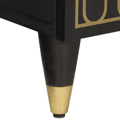 Skåp Trä 60x33x75 cm massivt mangoträ