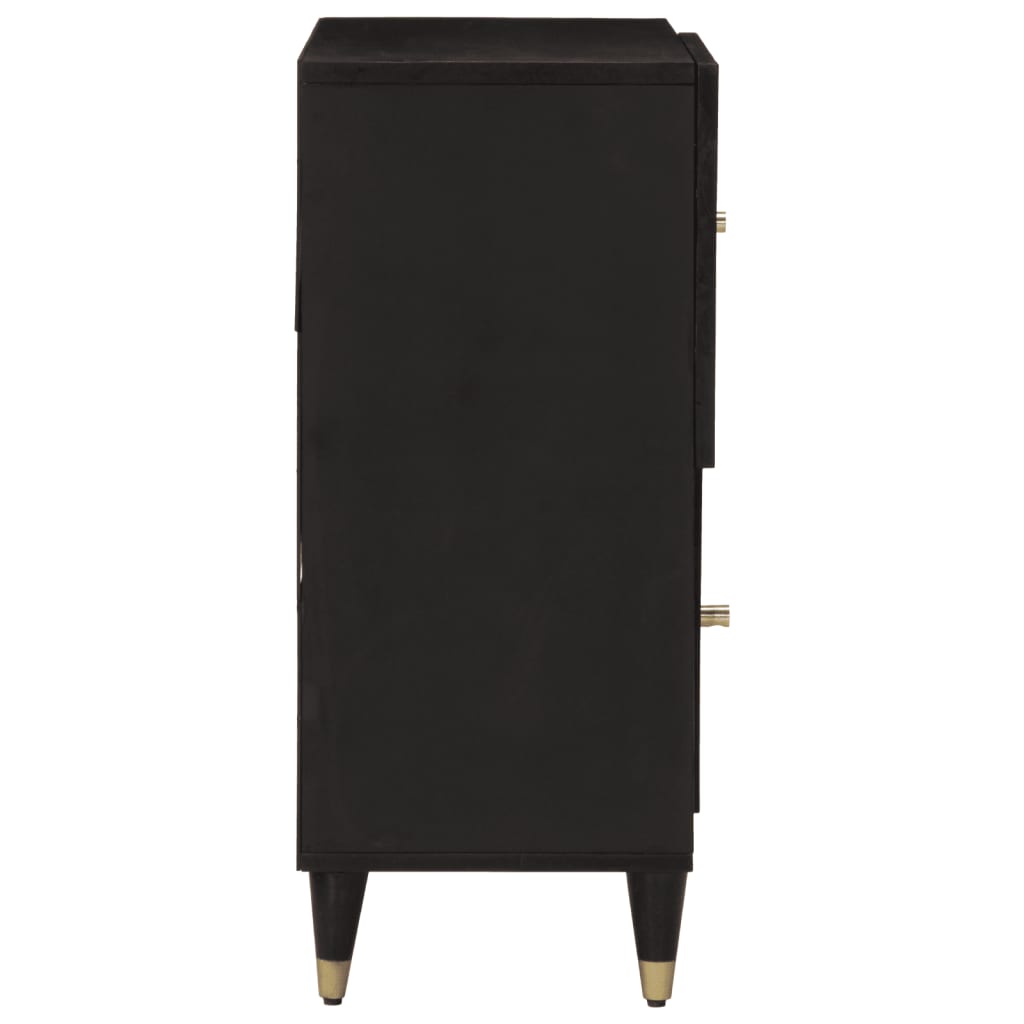 Skåp Trä 80x33x75 cm massivt mangoträ