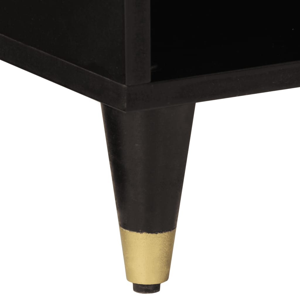 Skåp Trä 80x33x75 cm massivt mangoträ