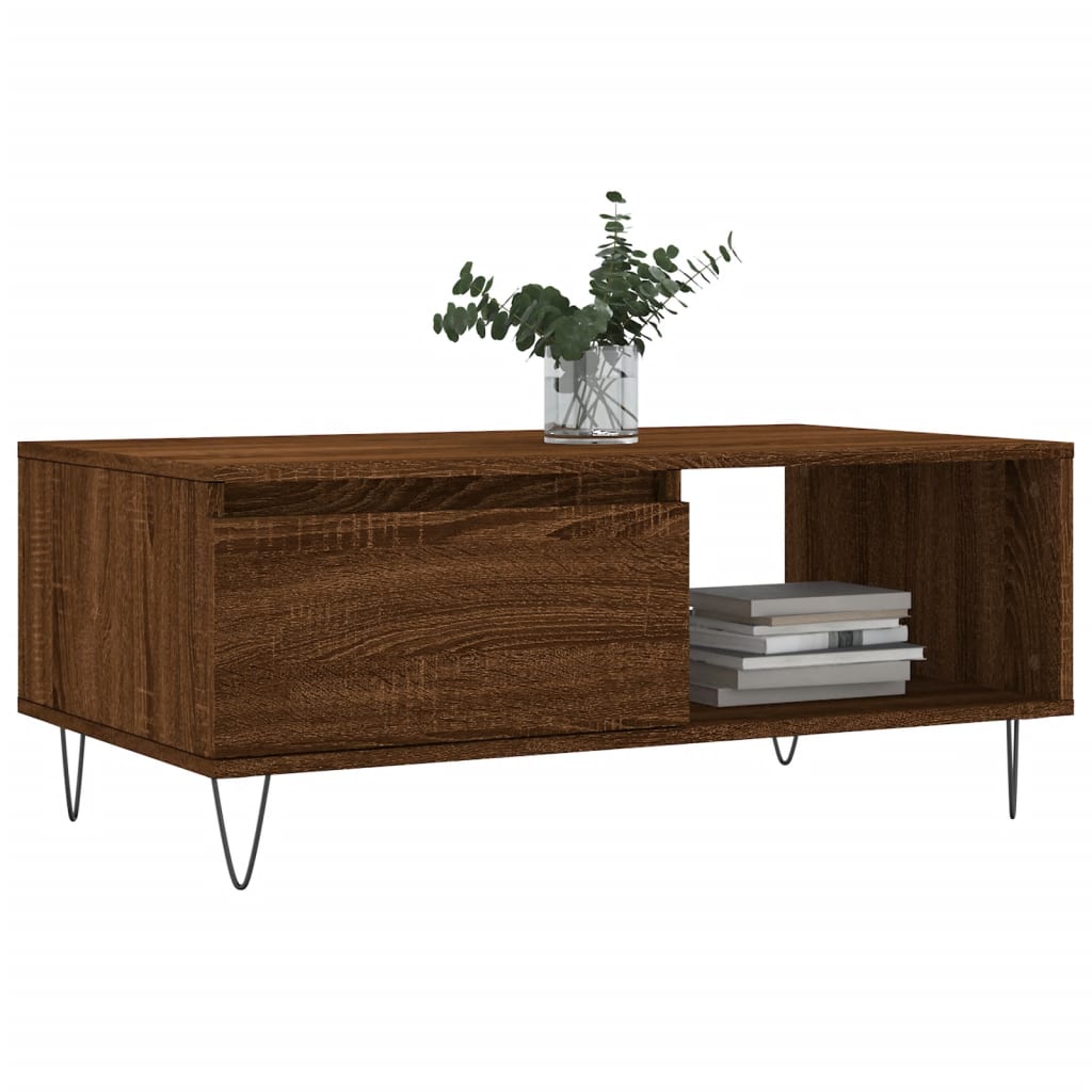 Soffbord Brun Ek 90x50x36,5 cm