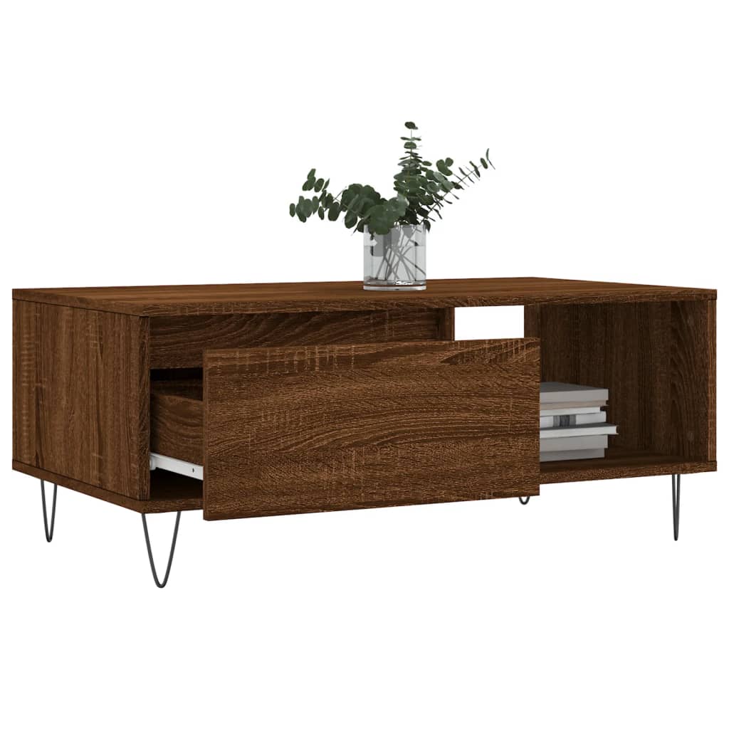 Soffbord Brun Ek 90x50x36,5 cm