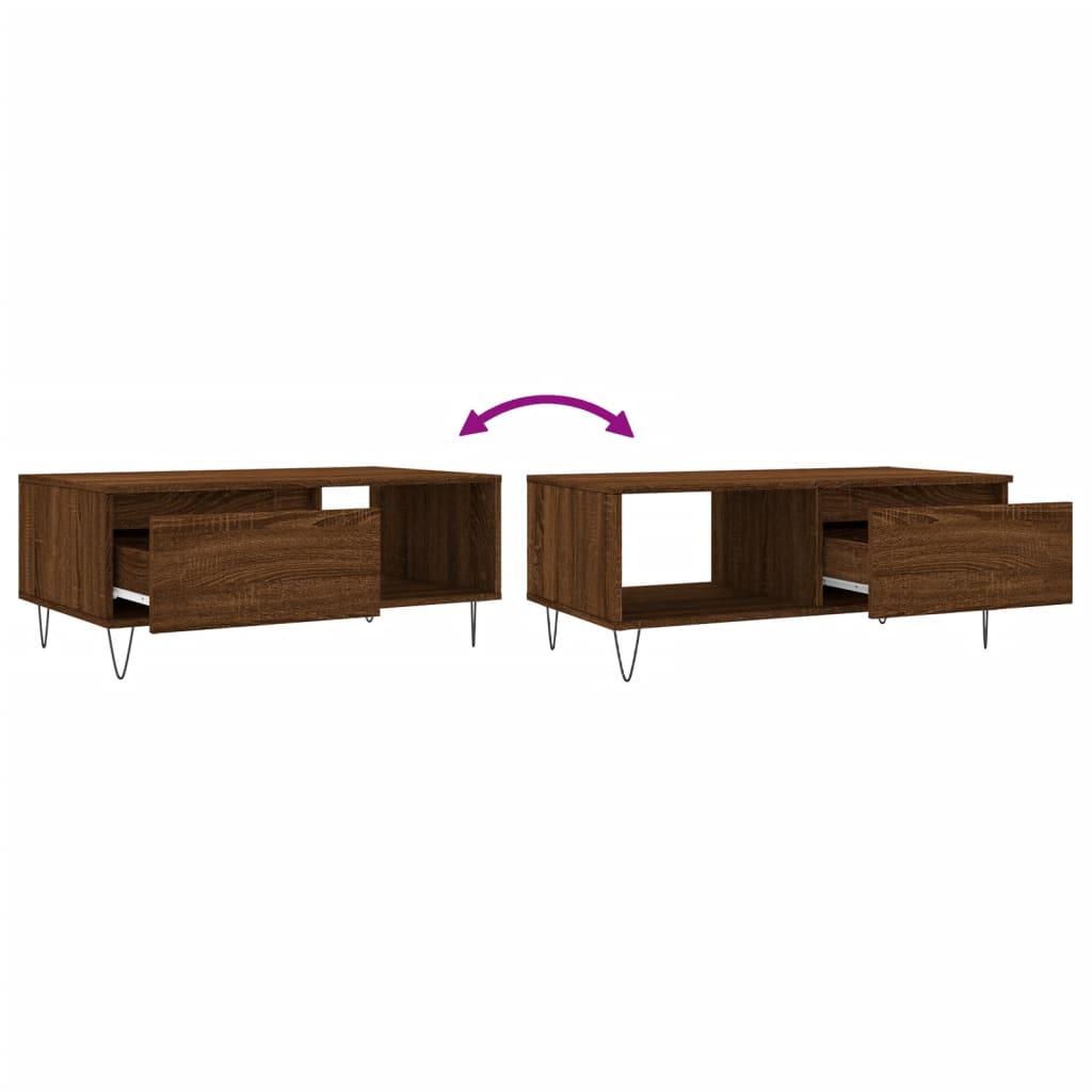 Soffbord Brun Ek 90x50x36,5 cm