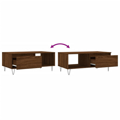 Soffbord Brun Ek 90x50x36,5 cm