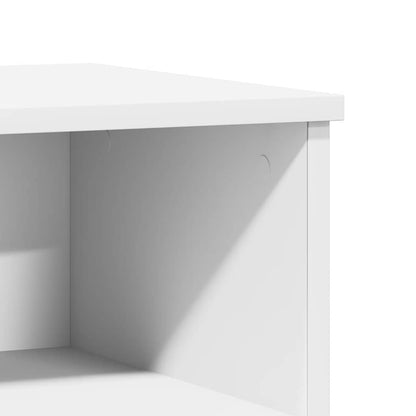 Sängbord 2 st vit 40x35x50 cm konstruerat trä