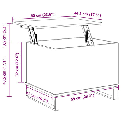 Soffbord Vit 60x44,5x45 cm