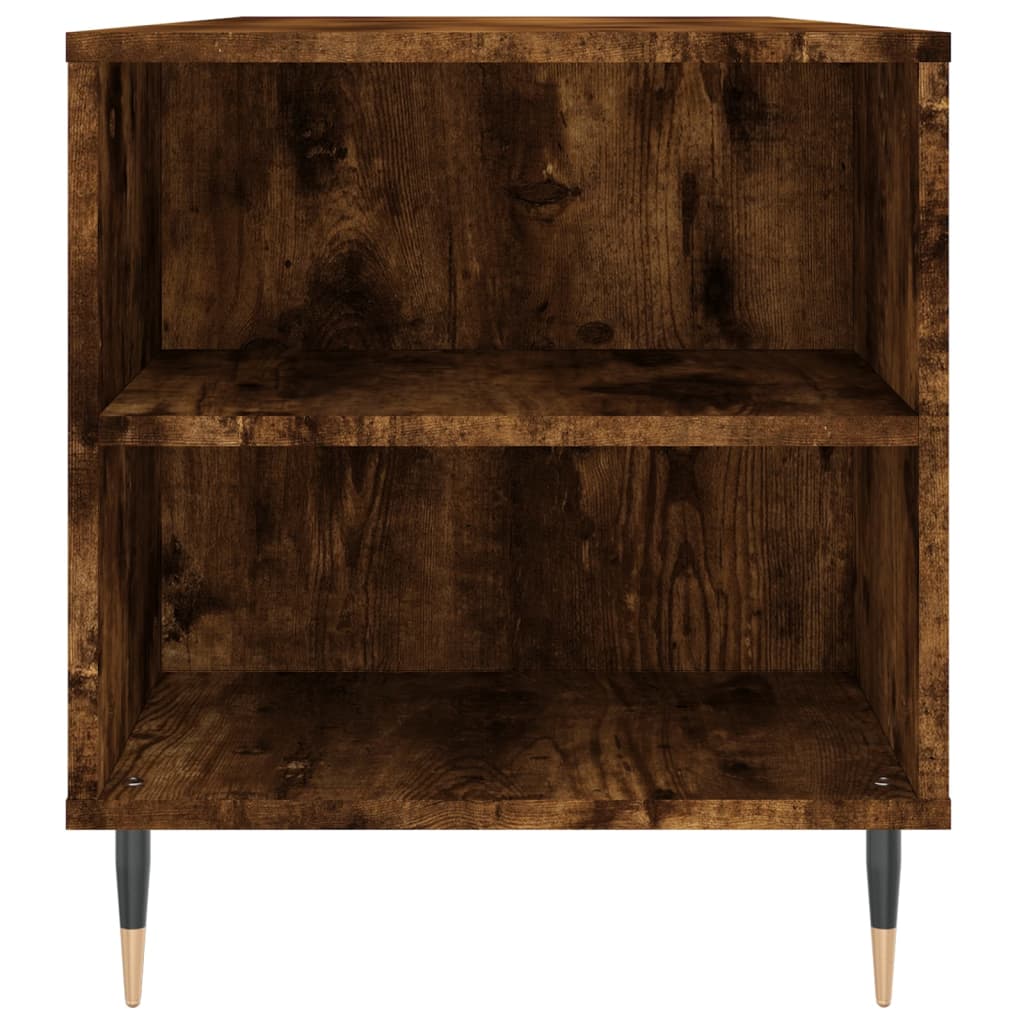 Soffbord rökfärgad ek 102x44,5x50 cm konstruerat trä