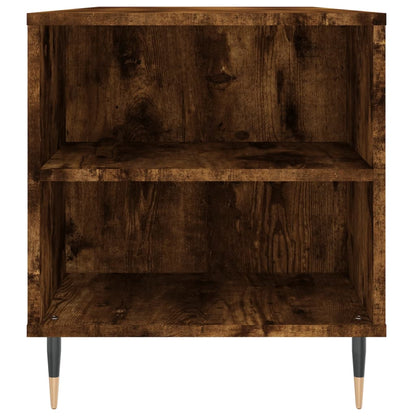 Soffbord rökfärgad ek 102x44,5x50 cm konstruerat trä