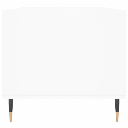 Soffbord vit 90x49x45 cm konstruerat trä