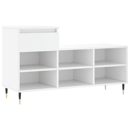 Skoställ Vit Skoskåp 102x36x60 cm