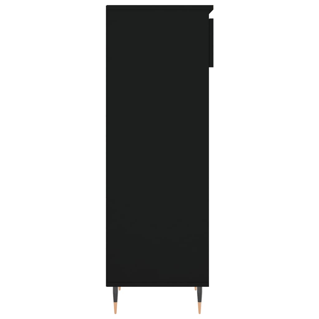 Skoställ Svart Skoskåp 40x36x105 cm