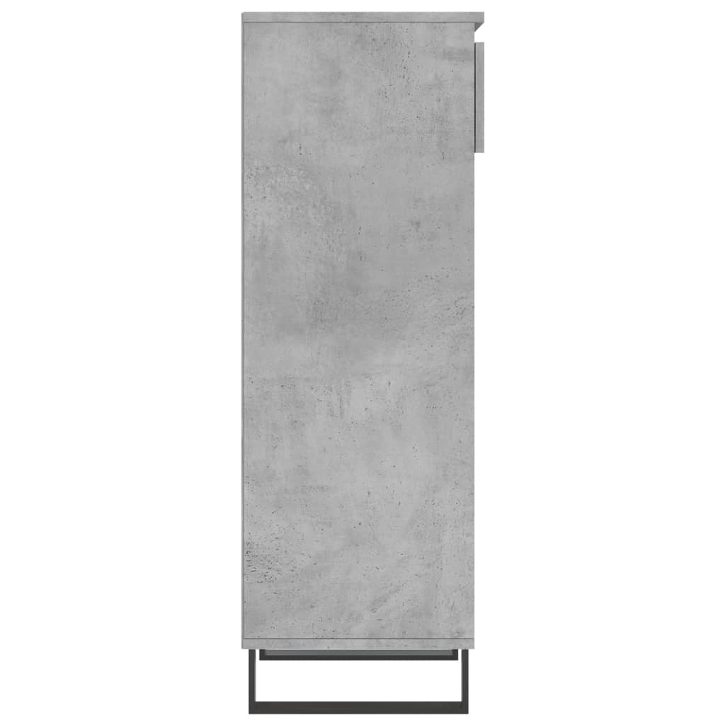 Skoställ Betonggrå Skoskåp 40x36x105 cm