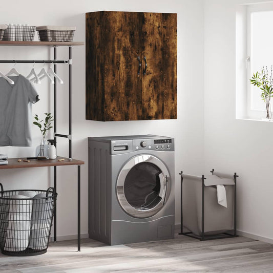 Väggskåp Rökfärgad Ek 69,5x34x90 cm