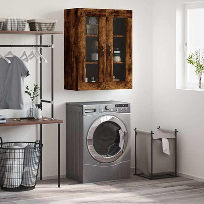 Väggskåp Rökfärgad Ek 69,5x34x90 cm