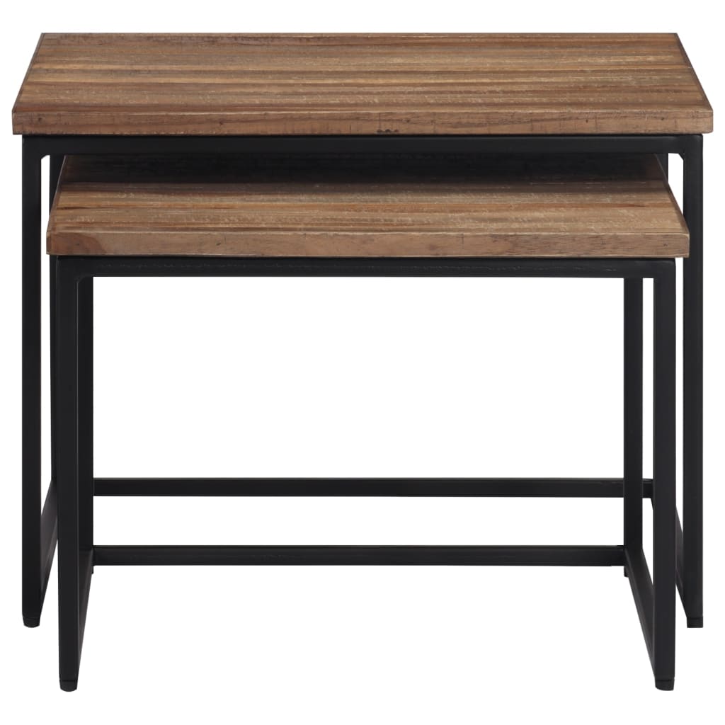 Soffbord Trä 2 delar massiv teak