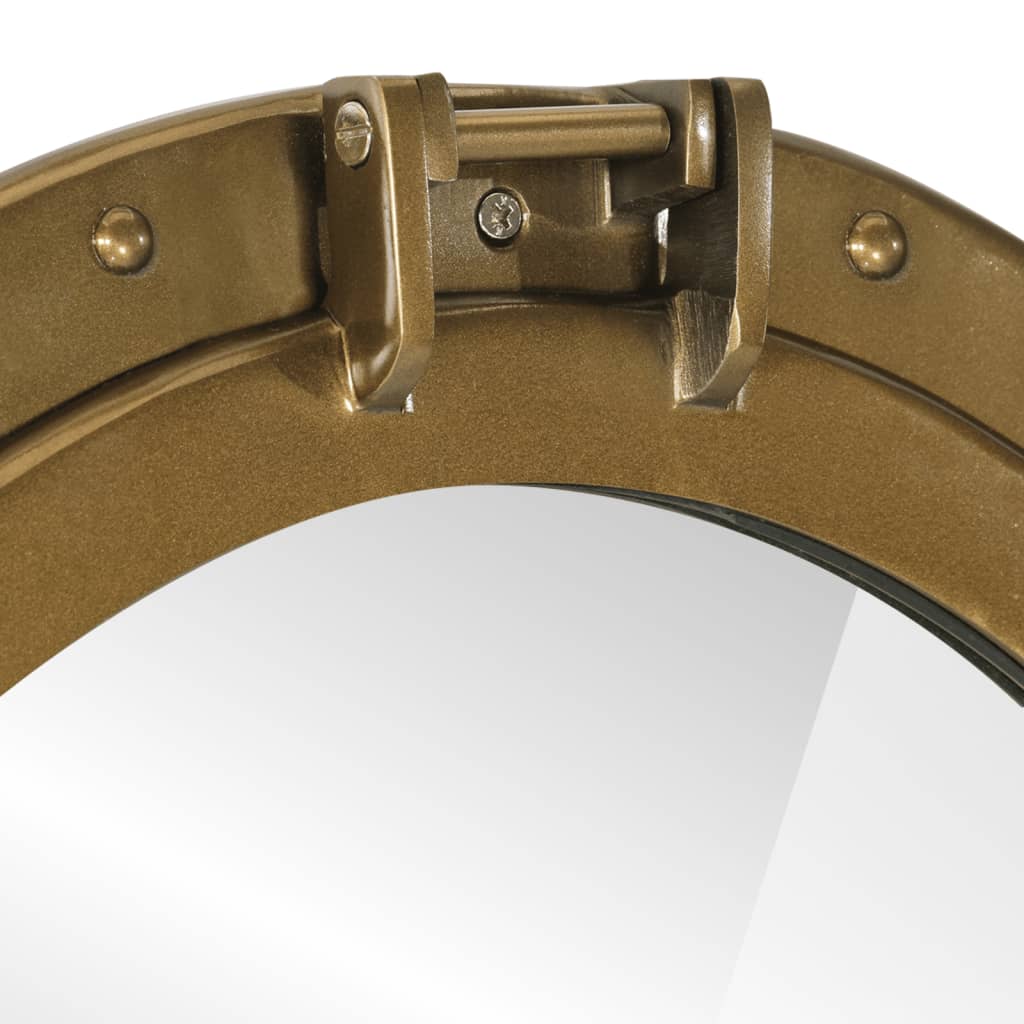 Väggspegel Ø50 aluminium och glas