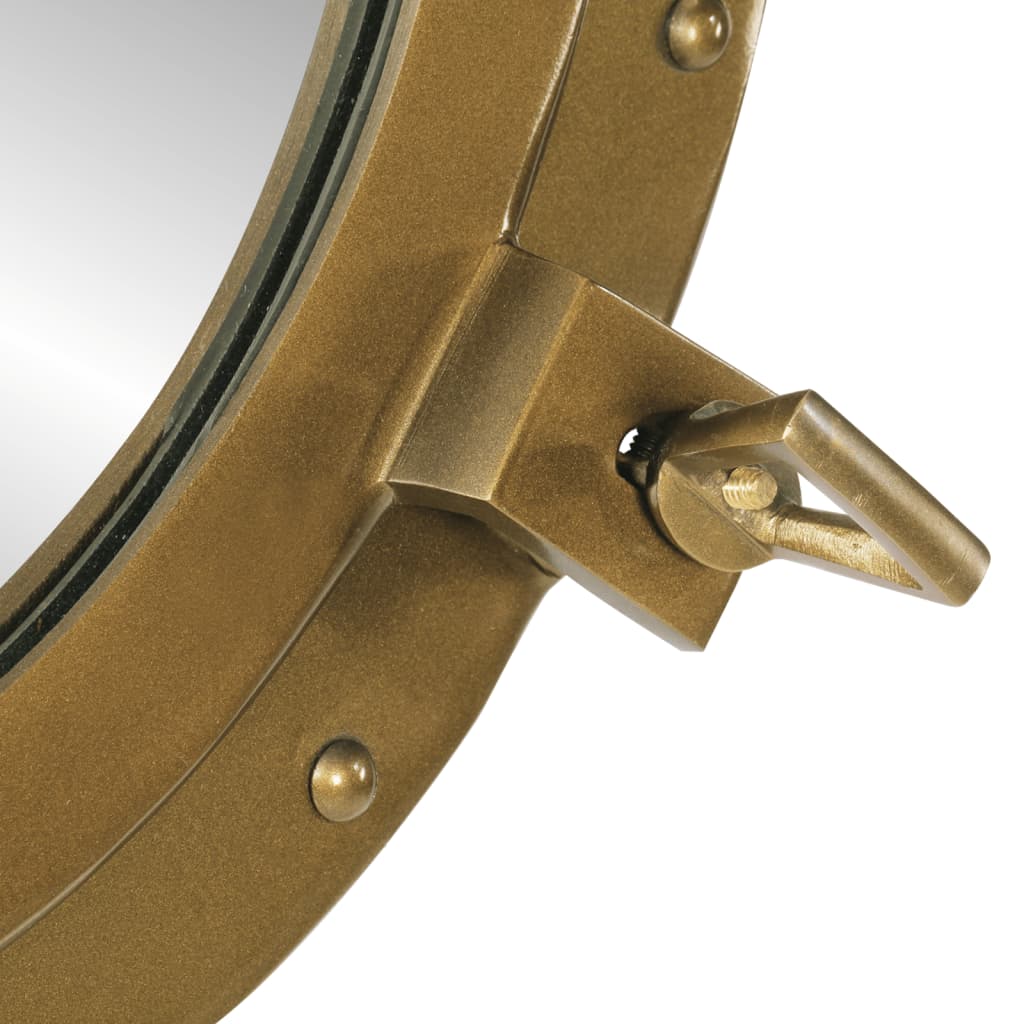 Väggspegel Ø50 aluminium och glas