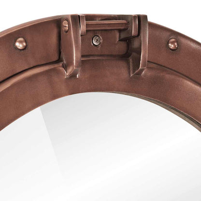 Väggspegel Ø50 aluminium och glas