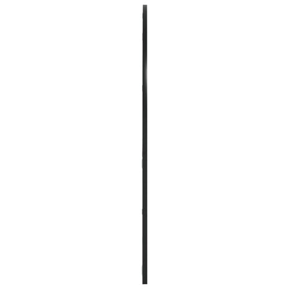 Väggspegel Svart 100x90 cm bågformad järn
