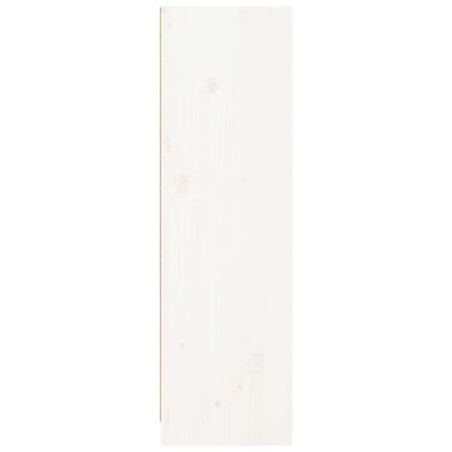 Bokhylla Vit 70x33x110 cm massiv furu