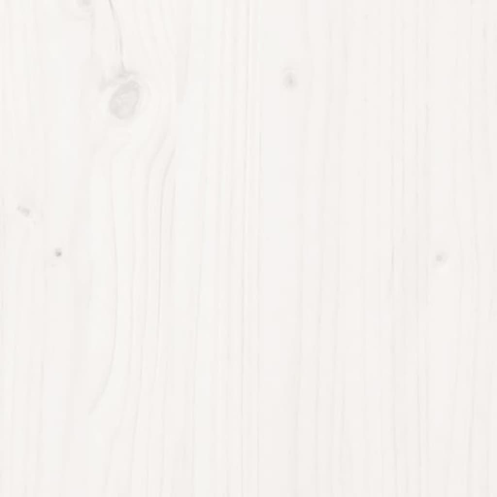Bokhylla Vit 70x33x110 cm massiv furu