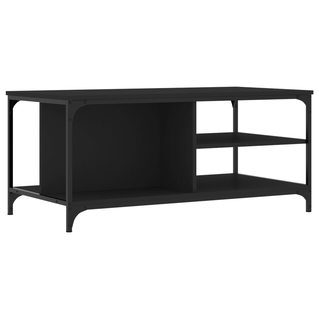 Soffbord Svart 100x50x45 cm