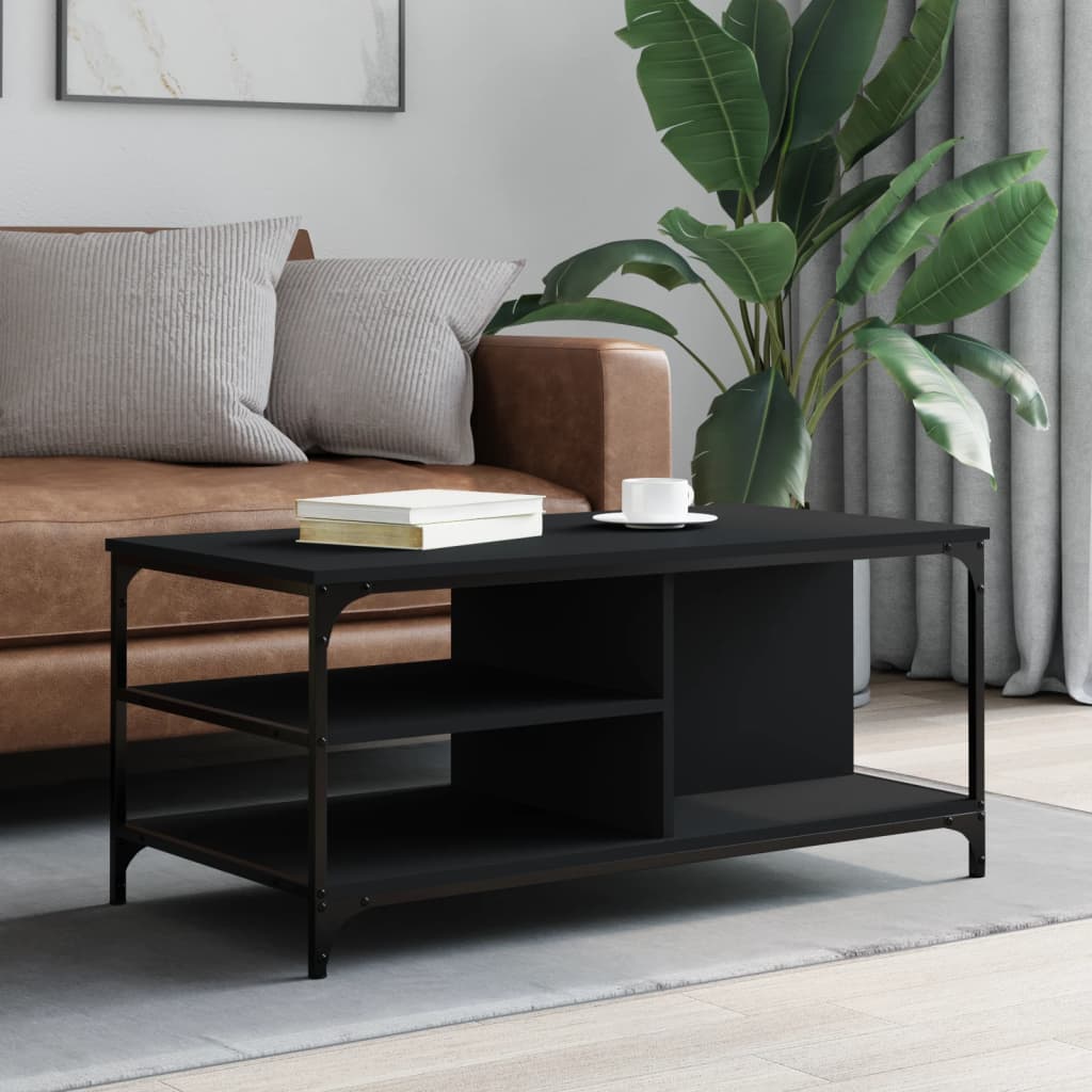 Soffbord Svart 100x50x45 cm