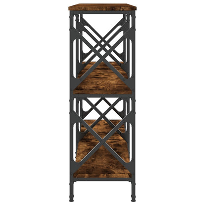 Avlastningsbord Konsollbord Rökfärgad Ek 156x28x80,5 cm