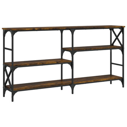 Avlastningsbord Konsollbord Rökfärgad Ek 150x29x76,5 cm