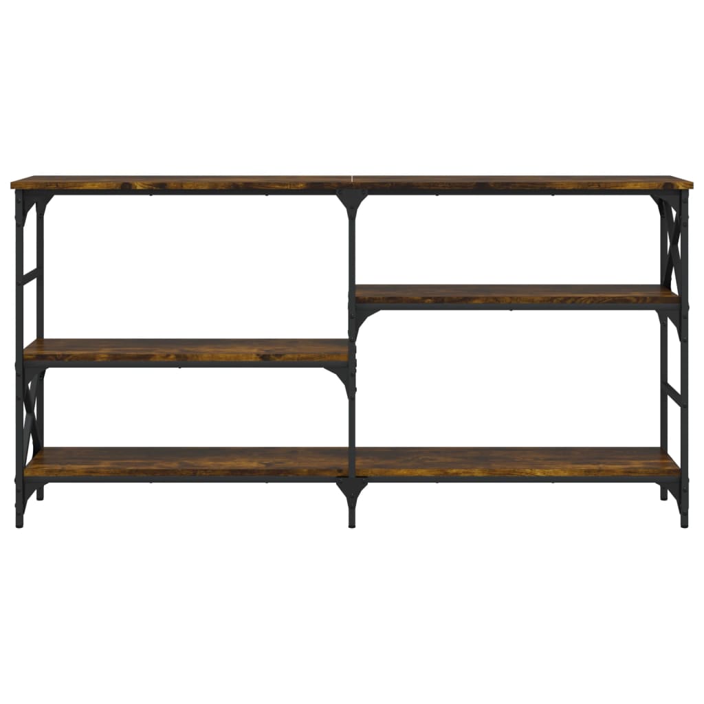 Avlastningsbord Konsollbord Rökfärgad Ek 150x29x76,5 cm