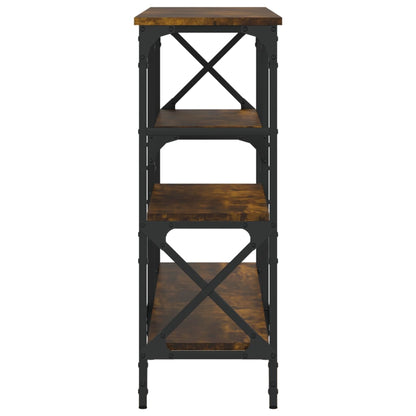 Avlastningsbord Konsollbord Rökfärgad Ek 150x29x76,5 cm