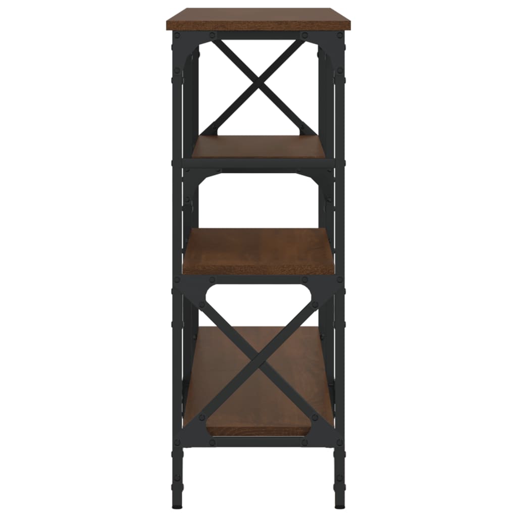 Avlastningsbord Konsollbord Brun Ek 150x29x76,5 cm