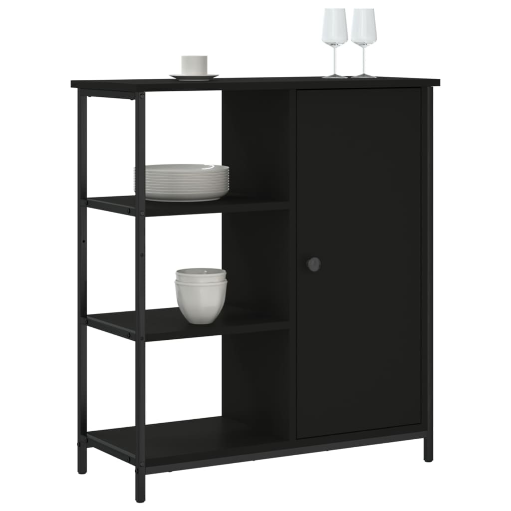 Skänk Svart 70x30x80 cm