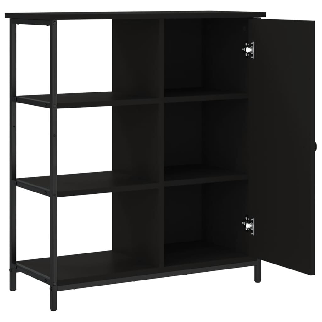 Skänk Svart 70x30x80 cm