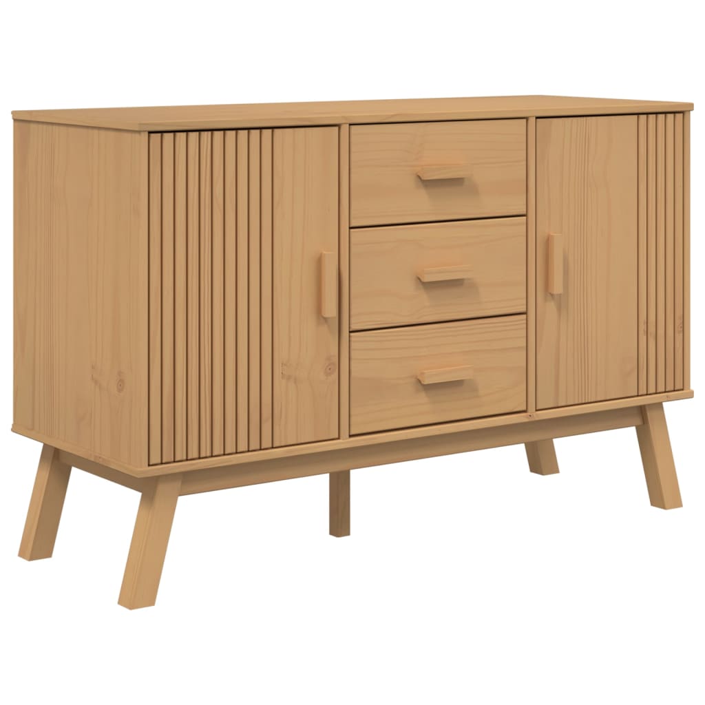 Skänk Brun OLDEN 114x43x73,5 cm massiv furu
